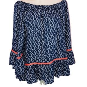 Democracy Boho Blouse 3/4 Sleeves Loose Fit